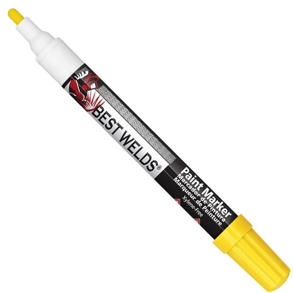 Best Welds yellow paint marker