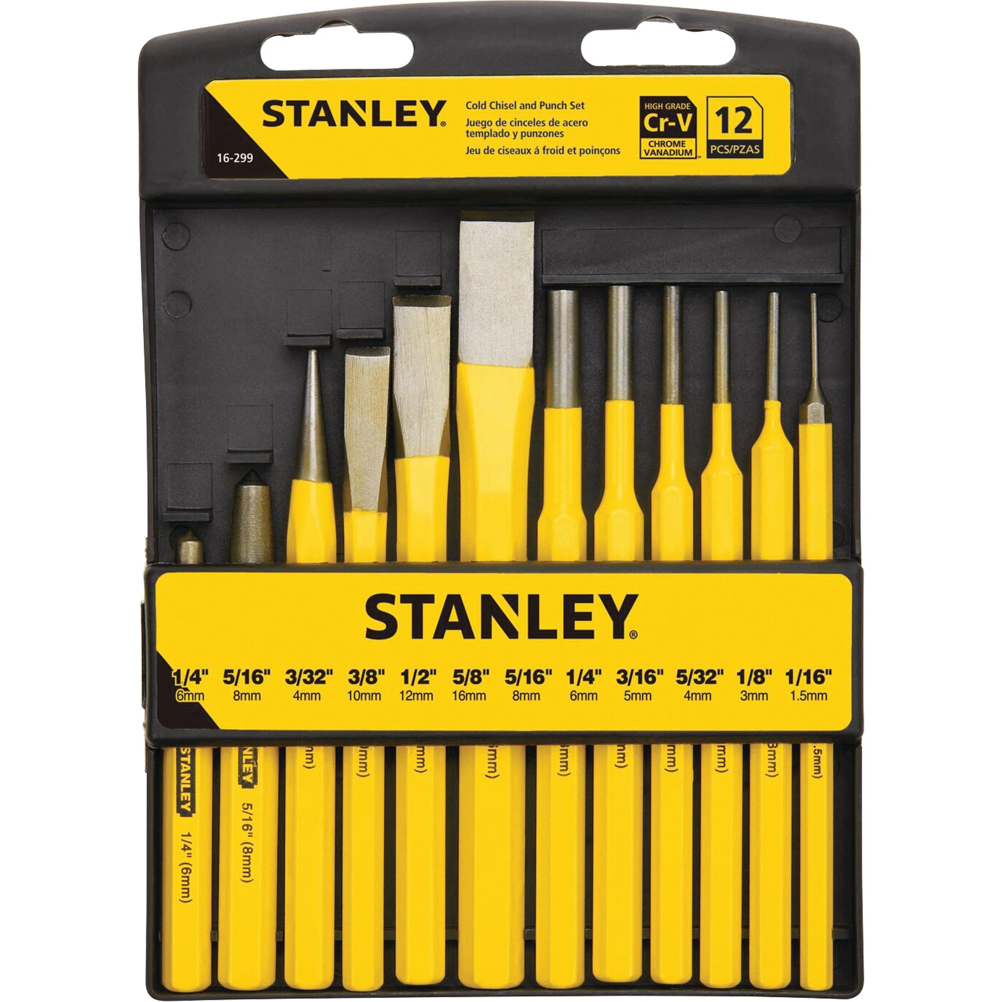 Stanley 16-299 punch and chisel kit